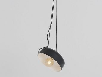 Lampa wisząca POPO FLAT L 1 – czarny