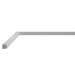 Listwa Naścienna Gładka LPC-55 240 cm Biały