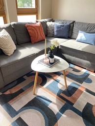 Dywan MODULE Camel Blue Round 9196 240x240 cm