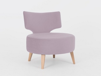 Fotel Flippin 75x60x75 Owoc Lychee/Naturalny