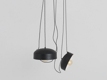 Lampa wisząca POPO FLAT L 2 – czarny