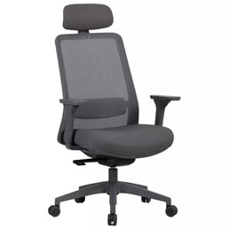 Fotel Obrotowy Q-718H Szary