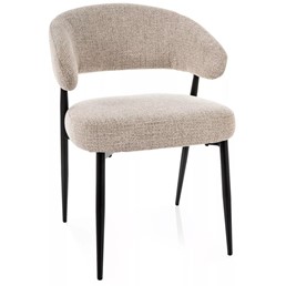 Krzesło LUCIO Noelle Beż/Czarny Mat