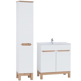 Zestaw Mebli Łazienkowych BW LAVA BALI 804 80cm Biały