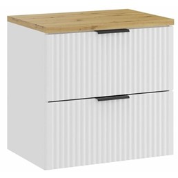 Zestaw Meblowy ADEL 60cm Biały Mat/Dąb Artisan