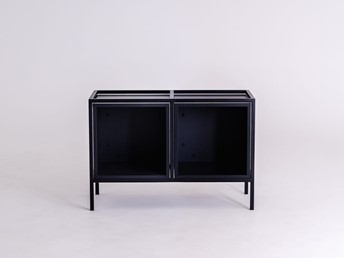 Regał SKAP BLACK 2R1 BOKS x2 Czarny