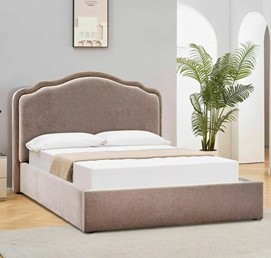 Łóżko FLORENCJA Raven 140x200cm Ciemny Beżowy