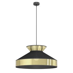 Lampa Wisząca SIESTA 1 Czarny/Złoty