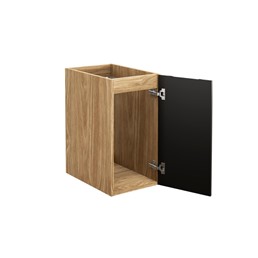 Szafka pod Blat LUXOR Dąb Olejowany/Czarny Mat