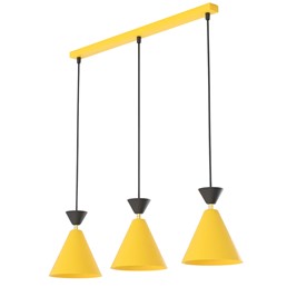 Lampa Wisząca KLEVER 3 Pomarańczowy/Czarny