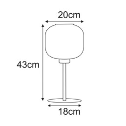 Lampa Stołowa CAMPO K-5666 Grafitowy/Czarny