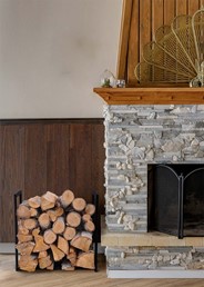 Stojak Na Drewno KAJA HOME KS-14 WOOD S Czarny