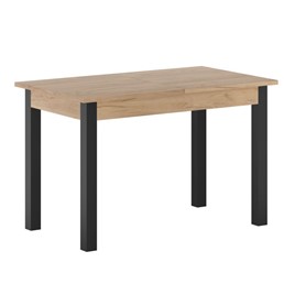 Stół Rozkładany ST22-FX (120-160)x67 Dąb Złoty Craft/Czarny