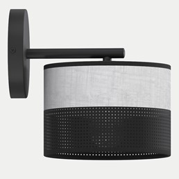 Kinkiet KARBON K1 Czarny/Szary