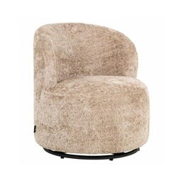 Fotel Dziecięcy JACKIE Obrotowy Ciemny Beż