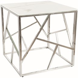 Ława ESCADA B II Srebrny/Biały Efekt Marmuru