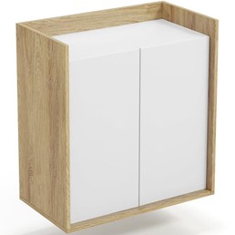 Szafka MOBIUS 2D Naturalny/Biel Alpejska