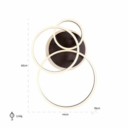 Lampa Sufitowa MOSA Brązowy