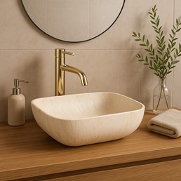 Umywalka Nablatowa FREJA Trawertyn