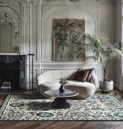 Dywan SUZANI NOTOS 9733 240x340 cm Beżowy/Turkusowy