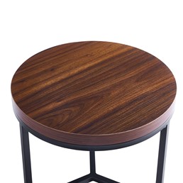 Ława ZY-06 fi50 Orzech/Czarny