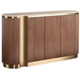 Komoda STILIG ST917D Orzech/Złoty