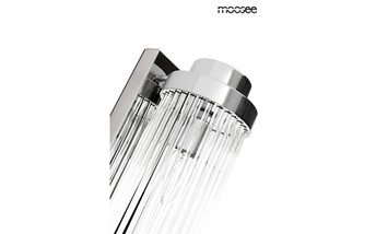 Lampa Ścienna COLUMN 60 Srebrny/Transparentny