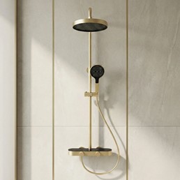 Zestaw Natryskowy CREO Złoty szczotkowany