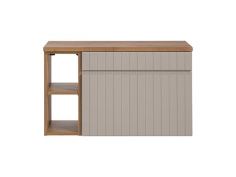 Zestaw ICC B 81-01 80cm (Szafka + Regał + Blat) Kaszmirowy/Dąb