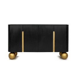 Komoda ORGANIC Czarny/Złoty