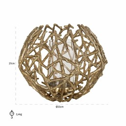 Świecznik JAIMY Złoty