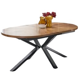 Stół Rozkładany JASON (180-300)x100 Orzechowy/Czarny