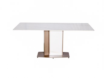 Stół MODIG M54 180x90cm Biały/Złoty