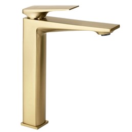 Bateria Umywalkowa Wysoka PRIME Złoty Szczotkowany