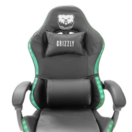 Fotel Gamingowy Grizzly RGB z Oświetleniem LED Czarny
