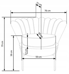 Fotel Wypoczynkowy ANGELO Popielaty