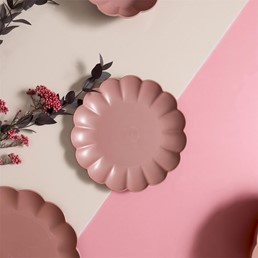 Talerz Deserowy IRIS 20,5cm Różowy