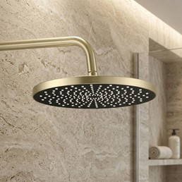 Zestaw Natryskowy LUNGO STRIPE Złoty Szczotkowany