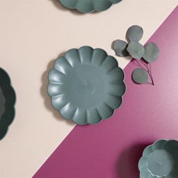 Talerz Deserowy IRIS 20,5cm Szary