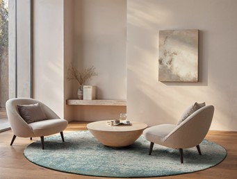 Dywan VIRGIN LAND Neptun Round 9656 240x240 cm Niebieski