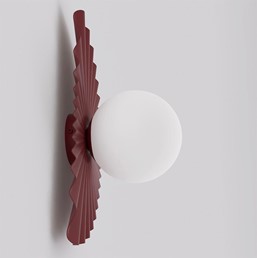 Kinkiet FLORA K1 Burgundowy/Opal