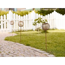 Lampion Ogrodowy CARLISLE 70cm Brązowy