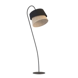 Lampa Podłogowa CANVA LP1 Czarny/Naturalny