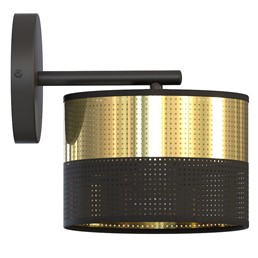 Kinkiet LUX K1 Czarny/Złoty