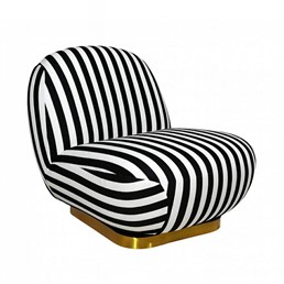 Fotel Obrotowy AZURE BiałyCzarny