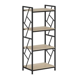 Regał R2(4P)-FX Dąb Sonoma/Czarny