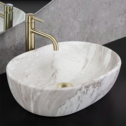 Umywalka Nablatowa AMELIA 48 Popielaty Mat