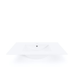 Umywalka Wpuszczana PRATO 80cm Biały