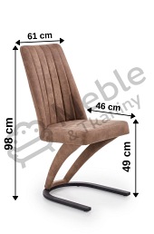 Krzesło K338 Brązowe