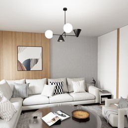 Żyrandol HERMES 4 Czarny